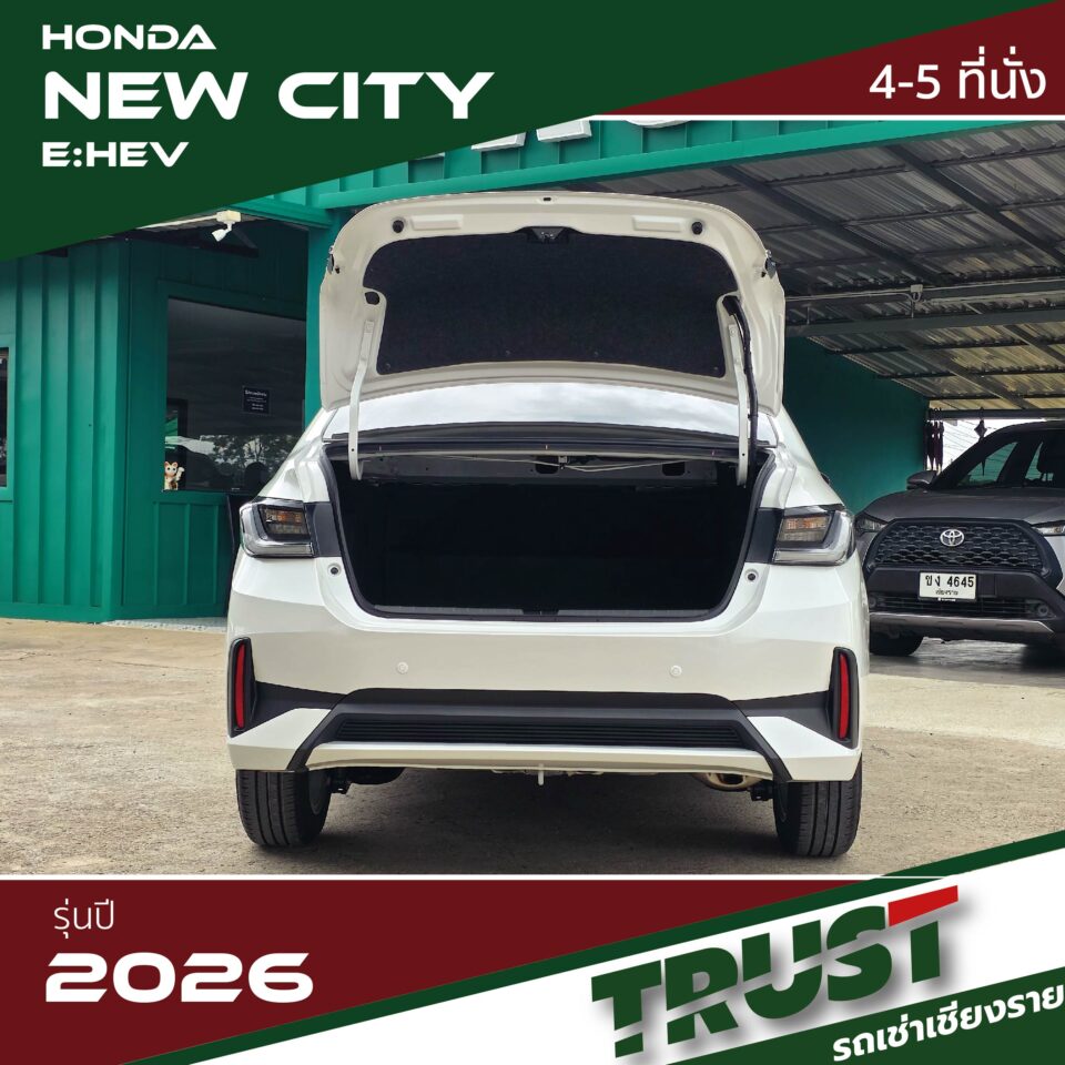 City12 รถเช่าเชียงราย Honda city ehev
