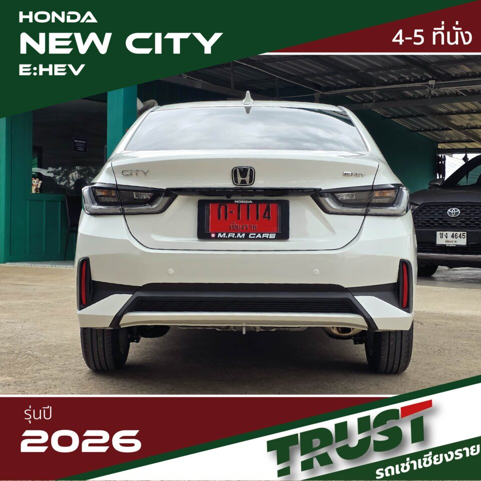 City5 รถเช่าเชียงราย Honda city ehev